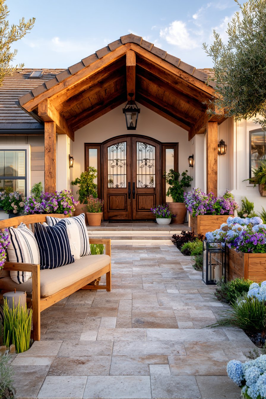 Outdoor entryway decor