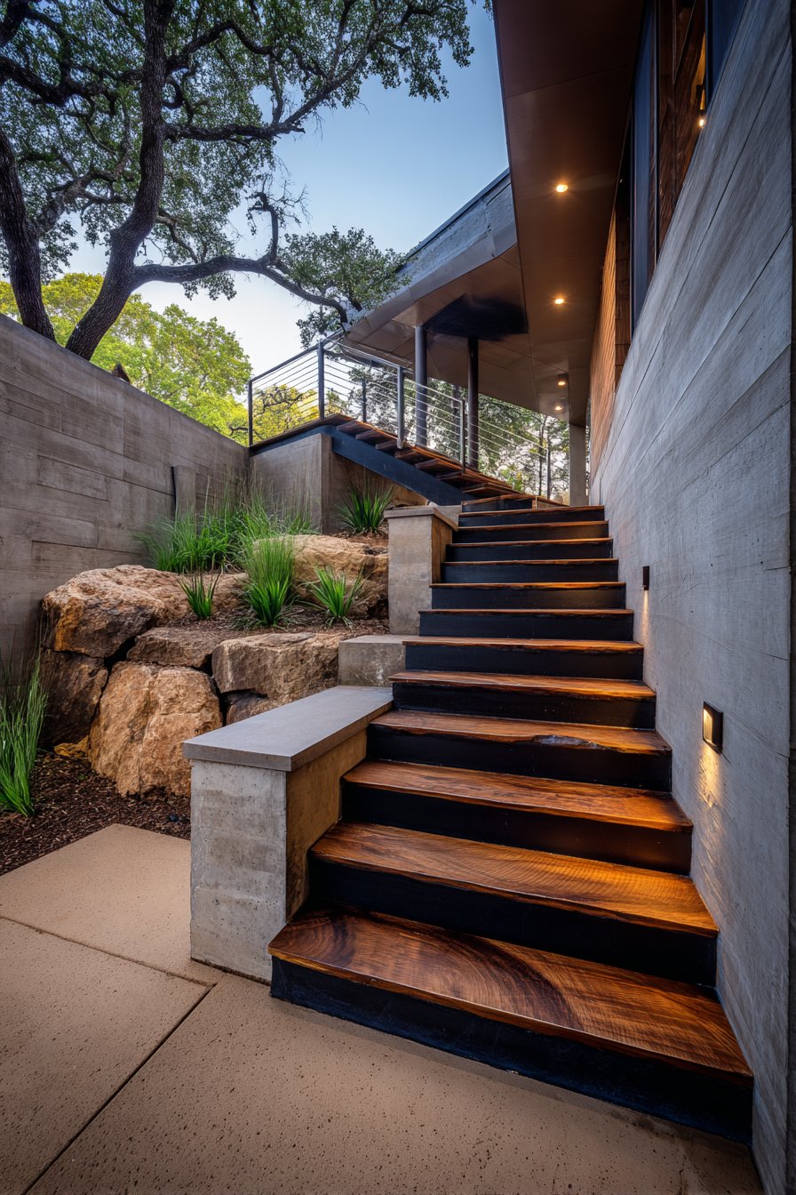 Outdoor stairs design