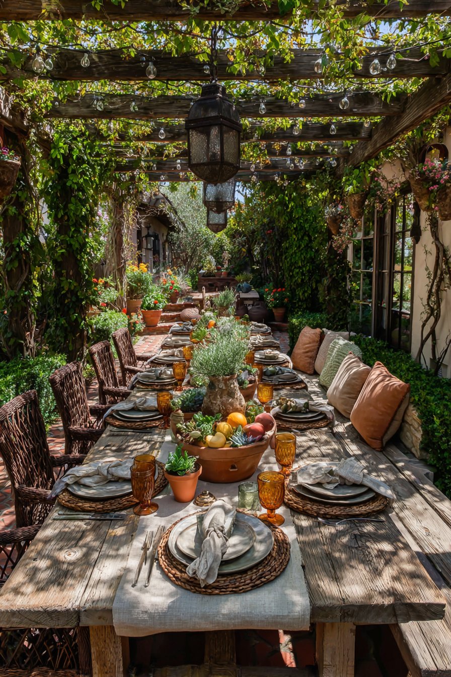 Outdoor table decor