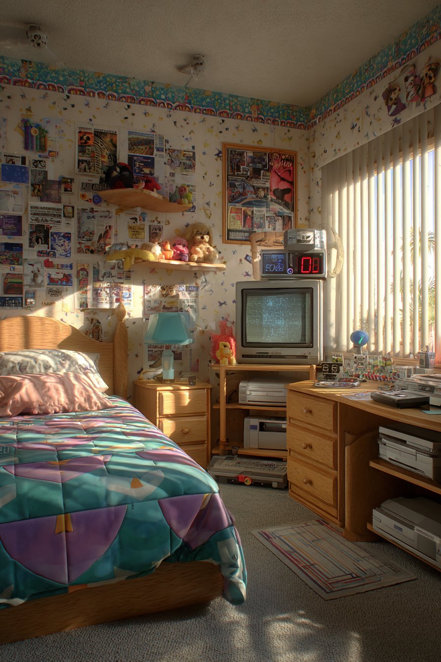 90s teen bedroom 