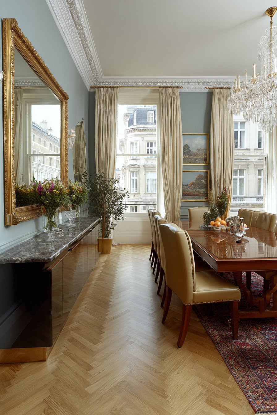 Mirror dining room