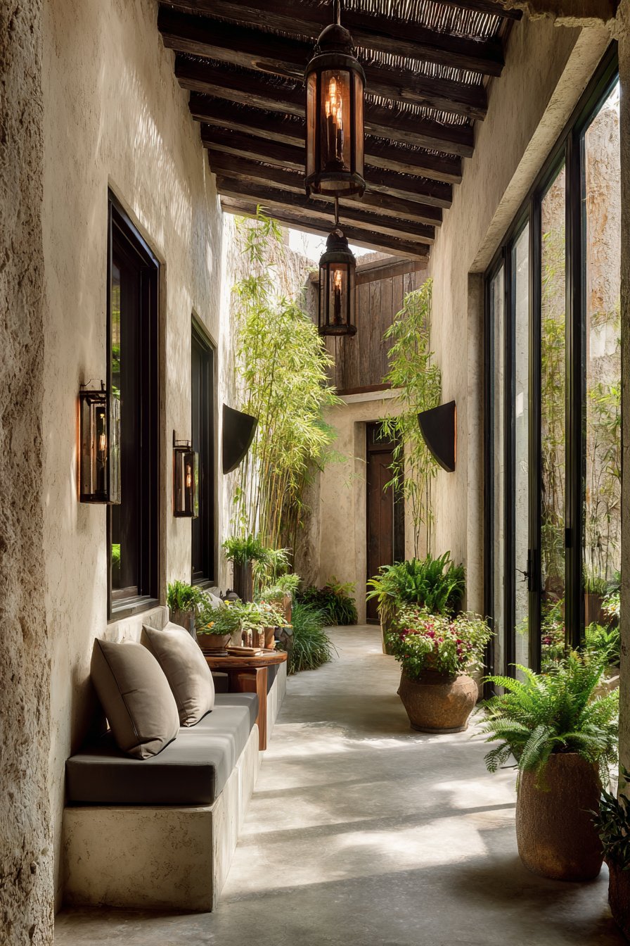 Outdoor corridor design 