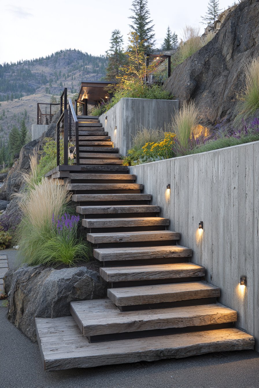 Outdoor stairs design
