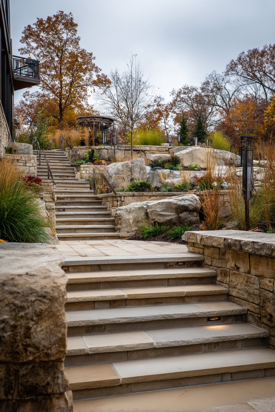 Outdoor stairs ideas
