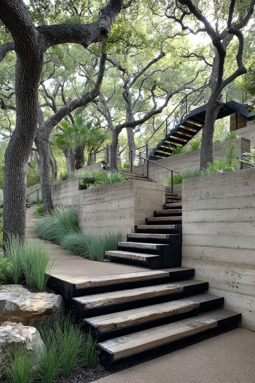Outdoor stairs design