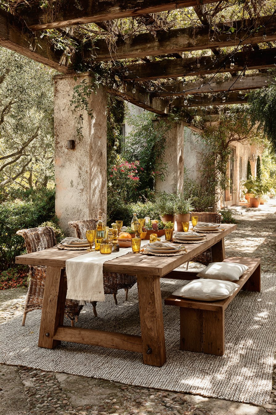 Outdoor table decor