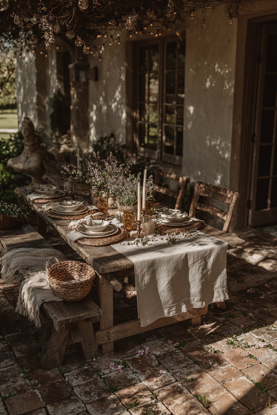 Outdoor tablescapes 
