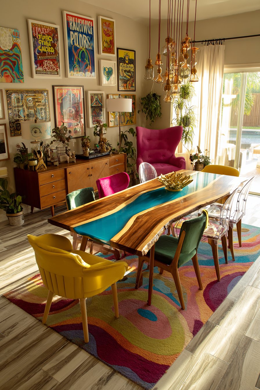Funky dining room 