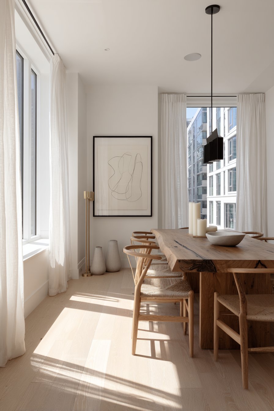 Minimal dining room 