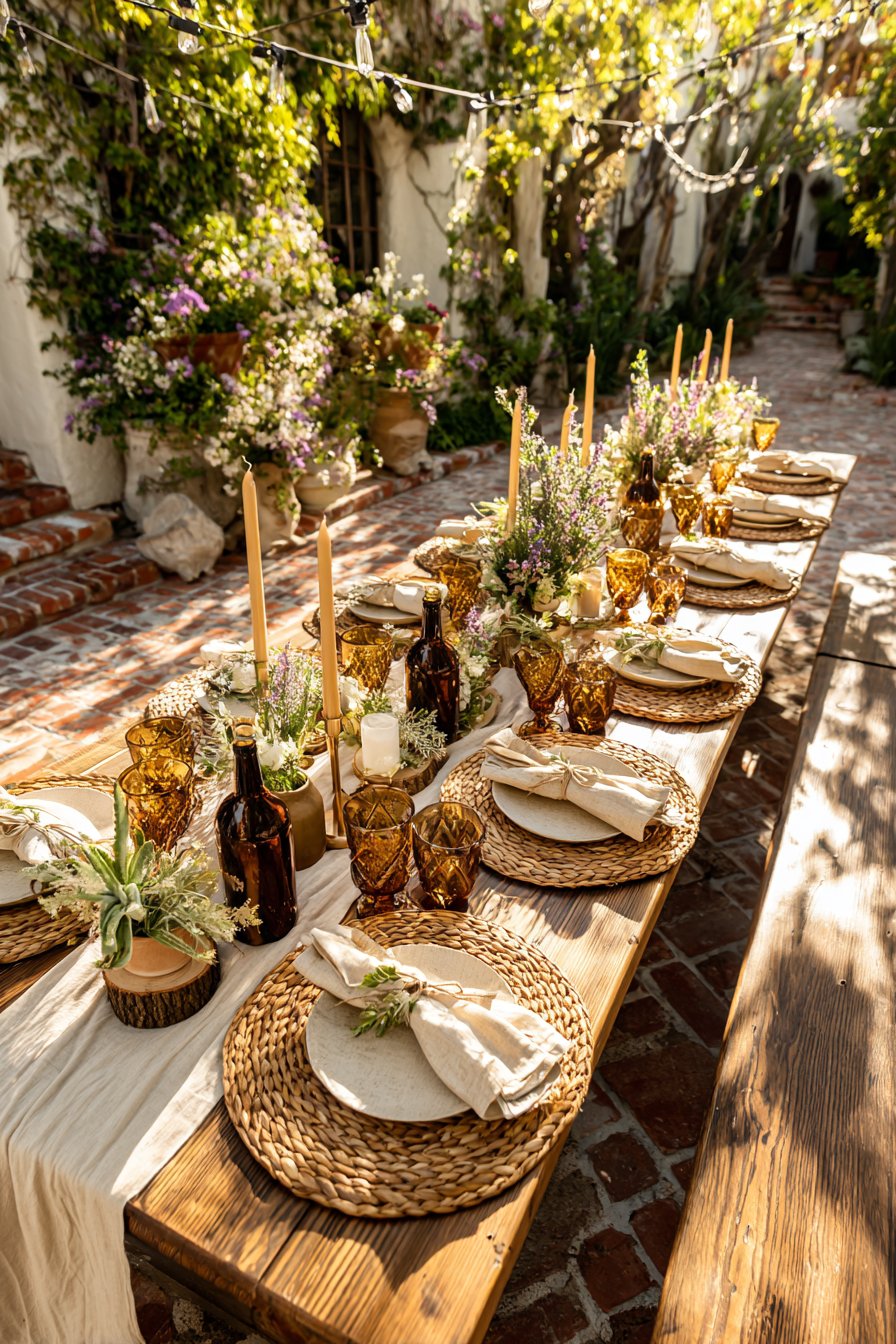 Outdoor tablescapes 